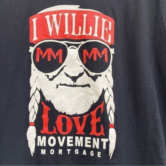 Willie lNelson Black T-Shirt, Size Medium - Picture 2 of 6